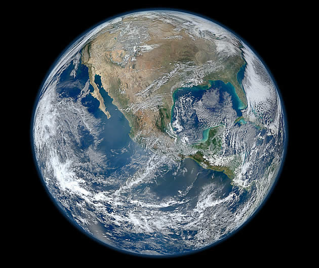 Imagem da Nasa tem 8000 x 8000 pixels. (Foto: NASA/NOAA/GSFC/Suomi NPP/VIIRS/Norman Kuring)
