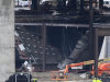 Work continues near a collapse at the Horseshoe Casino under construction, Friday, Jan. 27, 2012, in Cincinnati. Around a dozen workers have been taken to hospitals with minor injuries from the partial collapse. (AP Photo/Al Behrman)