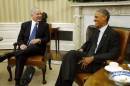 U.S. President Barack Obama meets with Israel's PM Benjamin Netanyahu at the White House in Washington