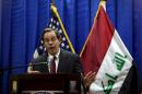 U.S. Ambassador to Iraq Stuart Jones speaks at a news conference at the U.S. Embassy in the heavily fortified Green Zone in Baghdad