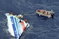 The Brazilian Navy recovers part of the tail section from the Air France A330 aircraft that crashed over the Atlantic Ocean in 2009. Salvage workers will soon start pulling up from the ocean floor the bodies of passengers and wreckage found almost two years after an Air France jet plunged into the Atlantic, officials said Monday