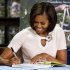 First lady Michelle Obama signs a copy of her book, "American Grown: The Story of the White House Kitchen Garden and Garden Across America," in Washington, Tuesday, June 12, 2012.  (AP Photo/Jacquelyn Martin)