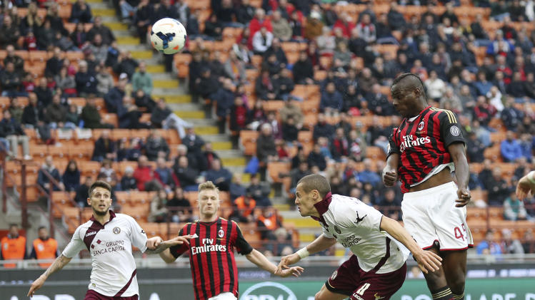 Download this Milan Forward Mario Balotelli Right Scores During The Serie picture