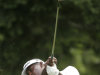 Vijay Singh of Fiji, hits his tee shot from the sixth hole during the second round of The Barclays golf tournament, Friday, Aug. 26, 2011, in Edison, N.J. (AP Photo/Rich Schultz)