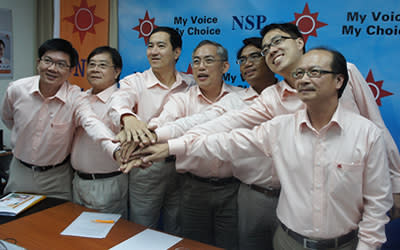 NSP unveils seven new candidates, with two of them contesting in the single seats of Whampoa and Pioneer (Yahoo! Photo/ Faris Mokhtar).