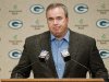 Green Bay Packers coach Mike McCarthy addresses reporters' questions about a controversial touchdown call on Monday Night Football during a press conference in Green Bay, Wis., on Tuesday, Sept. 25, 2012. (AP Photo/The Green Bay Press-Gazette, Lukas Keapproth) NO SALES