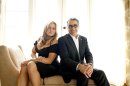 In this March 18, 2012 photo, actors Jennifer Coolidge, left, and Eugene Levy pose for a portrait during a media day for the upcoming feature film 