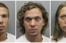 FILE - This photo combo made from file photos provided Wednesday, Aug. 10, 2011 by the Pueblo County Sheriff's Office shows, from left, Ryan Edward Dougherty, 21, Dylan Stanley-Dougherty, 26, and Lee Grace Dougherty, 29. Three Florida siblings accused of shooting at a police officer and staging a daring bank robbery in a multistate crime spree are facing sentencing on charges stemming from their shootout and capture in Colorado. (AP Photo/Pueblo County Sheriff's Office, File)