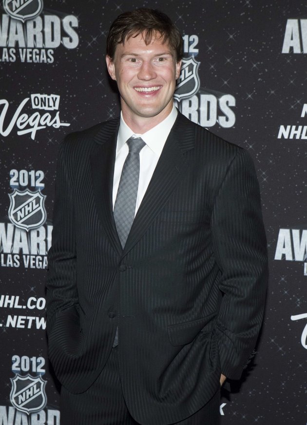 Phoenix Coyotes' Shane Doan arrives for the 2012 NHL Awards show in Las Vegas
