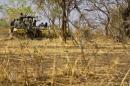A photo taken on April 6, 2012 shows Sudan People's Liberation Army North (SPLA-N) soldiers patrolling in a truck confiscated from Sudan Armed Forces in South Kordofan