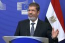 Egyptian demonstrators demand Morsi abdicate new powers