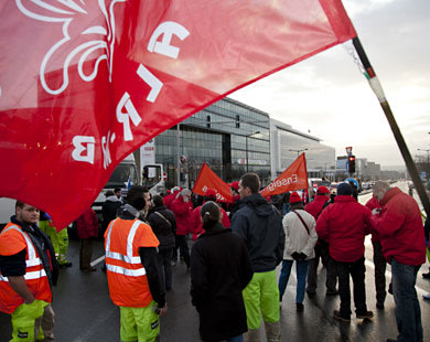 إضراب عام يشل بلجيكا