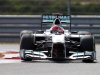 Mercedes Formula One driver Schumacher drives during the first practice session of the South Korean F1 Grand Prix at the Korea International Circuit in Yeongam