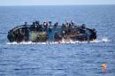 The latest sinking comes only a day after two crowded boats capsized off Libya