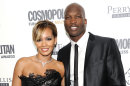 FILE - In this March 7, 2012 file photo, NFL Football player Chad Ochocinco, right, poses with his fiancee â€œBasketball Wivesâ€ star Evelyn Lozada at the Cosmopolitan Magazine's 'Fun Fearless Males of 2011' event in New York. VH1 said Monday, March 12, that its eight-part series 