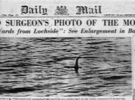 Portada del Daily Mail con la fotografía del monstruo del Lago Ness (Fortean Pictures 