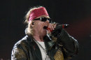 FILE - In an Aug. 14, 2010 file photo Guns N' Roses lead singer Axl Rose performs at the Rock and Rev Festival in Sturgis, S.D., during the 70th Annual Sturgis Motorcycle Rally. Axl Rose announced Wednesday April 11, 2012 that he won't be showing up to see Guns N' Roses inducted into the Rock and Roll Hall of Fame and declined the honor for himself. (AP Photo/Steve McEnroe/file)