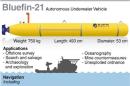 Fact file on the Bluefin-21 undersea search vehicle