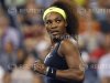 Williams of the U.S. celebrates a shot against Vandeweghe of the U.S. during their match at the US Open