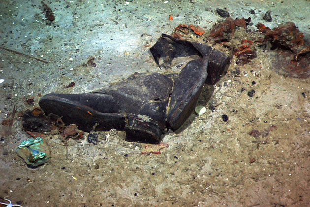 Possible human remains at Titanic site