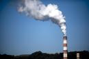 A plume of exhaust extends from a coal-fired power plant on September 24, 2013 in New Eagle, Pennsylvania