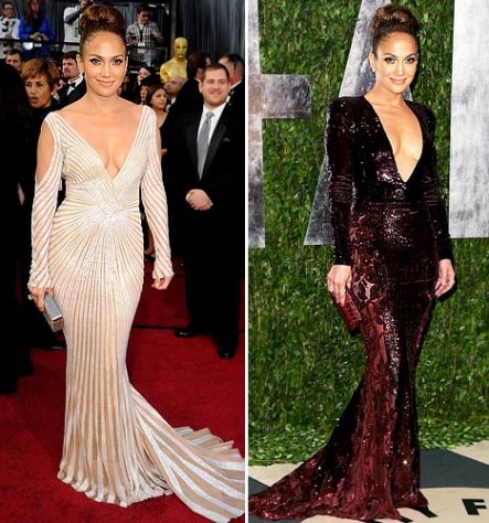 Jennifer Lopez Risks Another Nip Slip With Second Oscar Night Dress