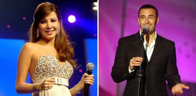 كاظم الساهر ونانسي عجرم ضيوف Arab Idol Nancy---Kazem-jpg_083452