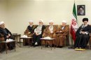 Iran's Supreme Leader Khamenei meets with members of the Assembly of Experts in Tehran