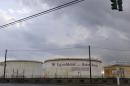 Storage tanks are seen inside the Exxonmobil Baton Rouge Refinery in Baton Rouge, Louisiana.