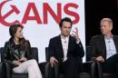 Cast members Keri Russell, Matthew Rhys and Noah Emmerich of drama series "The Americans" participate in a panel during FX Networks' part of the Television Critics Association (TCA) Winter 2014 presentations in Pasadena