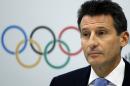 FILE - In this Nov. 19, 2010 file photo Sebastian Coe, then Chair of the London 2012 Organizing Committee at the IOC Coordination Commission pauses during the closing press conference in London at the close of a three-day visit by IOC officials checking on preparations for the 2012 Olympic games in London. Entrusted with cleaning up a sport mired in sleaze and doping deceptions has proved far trickier for Coe than the pursuit of gold on the track. It's a year since Coe's misguided pronouncement that Lamine Diack, his predecessor as president of the International Association of Athletics Federation, was the 
