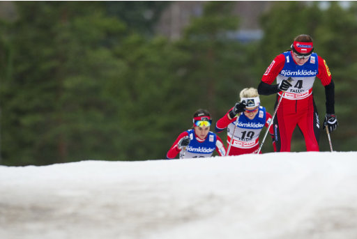 Second Placed Norway's Heidi Weng (L), Her Teammate And Third Placed Therese Johaug (C) And First Placed Poland's AFP/Getty Images