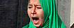Tarana Akbari cries after a suicide bomber targetted Shiite worshippers in Kabul (AFP/Massoud Hossaini)