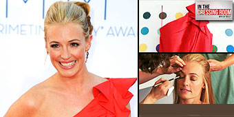 Behind Cat Deeley's stunning Emmys look (Y! In the Dressing Room)