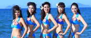 Thí sinh Hoa hậu các dân tộc VN khoe dáng với bikini