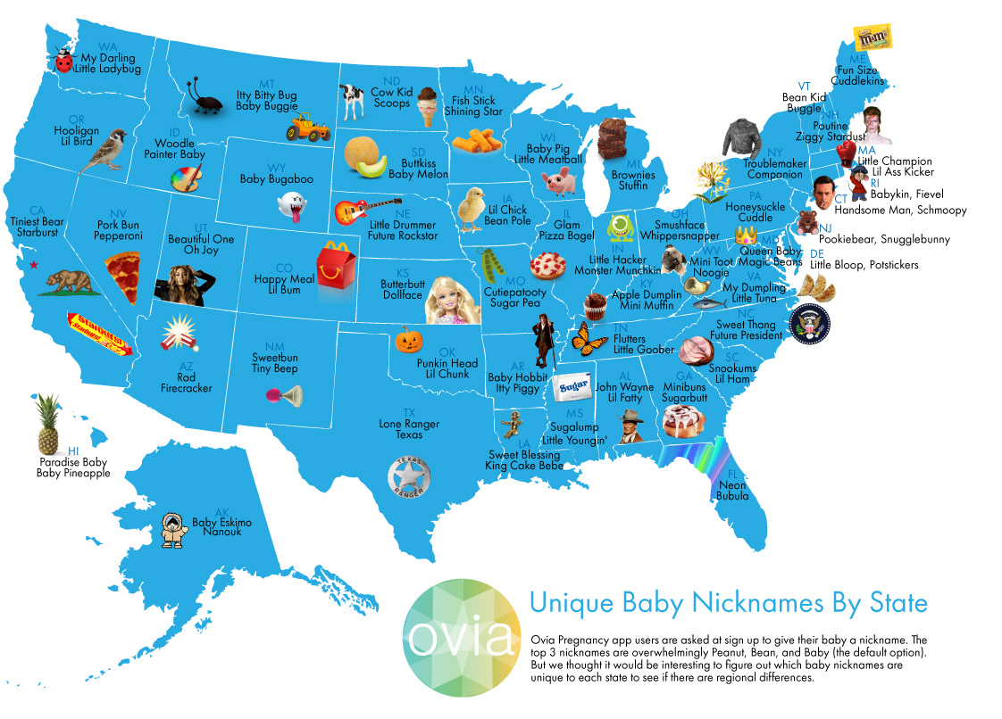 Unique Baby Nicknames In Each State