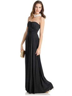 Speechless Strapless Gown with Rose-Waist Detail