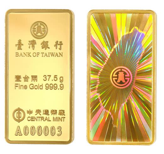 臺灣銀行黃金牌價