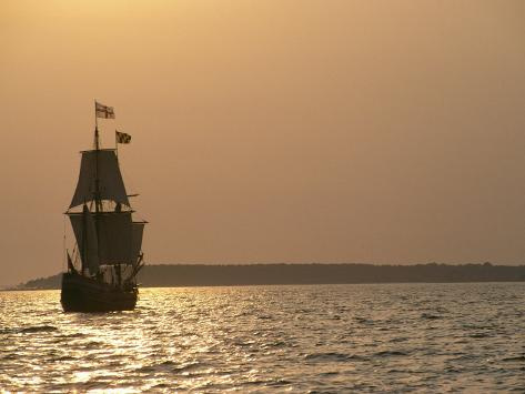 ... of the Maryland Dove, a 17th Century Sailing Ship Photographic Print