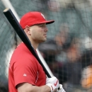 St. Louis Cardinals' Matt Holliday takes batting practice before Game 6 of baseball's National League championship series against the San Francisco Giants Sunday, Oct. 21, 2012, in San Francisco. (AP Photo/Ben Margot)