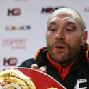 Boxing - Wladimir Klitschko v Tyson Fury WBA, IBF & WBO Heavyweight Title's - Esprit Arena, Dusseldorf, Germany - 28/11/15 Tyson Fury during a press conference after the fight  Action Images via Reuters / Lee Smith
