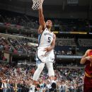 MEMPHIS, TN - APRIL 23: Marreese Speights #5 of the Memphis Grizzlies dunks against the Cleveland Cavaliers on April 23, 2012 at FedExForum in Memphis, Tennessee.  (Photo by Joe Murphy/NBAE via Getty Images)