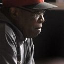 Cincinnati Reds manager Dusty Baker sits in the dugout during the second inning of a baseball game between the Reds and the Chicago Cubs in Chicago, Tuesday, Sept. 18, 2012. The game is Baker's 3,000th as a manager in the majors. (AP Photo/Paul Beaty)