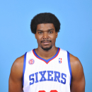 PHILADELPHIA, PA - OCTOBER 1: Andrew Bynum #33 of the Philadelphia 76ers poses for a photo during NBA Media Day on October 1, 2012 at the Philadelphia College of Osteopathic Medicine in Philadelphia, Pennsylvania. (Photo by David Dow/NBAE via Getty Images)