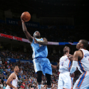 OKLAHOMA CITY, OK - MARCH 19: Ty Lawson #3 of the Denver Nuggets goes up for the layup against the Oklahoma City Thunder during an NBA game on March 19, 2013 at the Chesapeake Energy Arena in Oklahoma City, Oklahoma. (Photo by Layne Murdoch/NBAE via Getty Images)