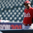 Cincinnati Reds manager Dusty Baker smiles during baseball practice, Friday, Oct. 5, 2012 in San Francisco. The Reds play the San Francisco Giants in Game 1 of the National League division series on Saturday. (AP Photo/Marcio Jose Sanchez)