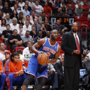 MIAMI, FL - DECEMBER 6: Raymond Felton #2 of the New York Knicks sets up for a shot during a game on December 6, 2012 at American Airlines Arena in Miami, Florida. (Photo by Greg Shamus/NBAE via Getty Images)