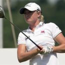 Stacy Lewis watches her drive on the 10th hole during the third round of the LPGA Classic golf tournament in Waterloo, Ontario, on Saturday June 23, 2012. (AP Photo/The Canadian Press, Frank Gunn)