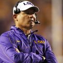 LSU head coach Les Miles watches from the sideline in the first half of their NCAA college football game against Idaho in Baton Rouge, Saturday, Sept. 15, 2012. (AP Photo/Gerald Herbert)