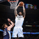 DENVER, CO - MARCH 15: Wilson Chandler #21 of the Denver Nuggets rises for a dunk against Marc Gasol #33 of the Memphis Grizzlies on March 15, 2013 at the Pepsi Center in Denver, Colorado. (Photo by Garrett W. Ellwood/NBAE via Getty Images)